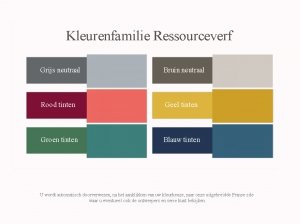 KLEUREN COLLECTIES KLEUREN COLLECTIES