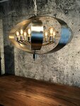Malibu  -  Hanglamp metalen stroken, Bladzilver