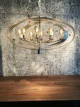 Malibu  -  Hanglamp metalen stroken, Bladzilver