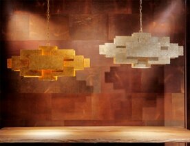 Beluga -  Hanglamp metaal met rechthoekige vlakken