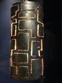 Pablo  -  Wandlamp metaal opengewerkt, Zilver (ambachtelijk) 