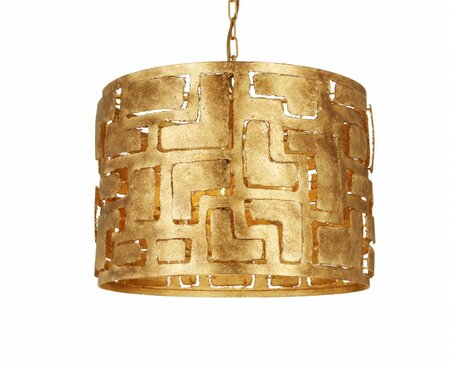 Pablo  -  Hanglamp metaal opengewerkt medium, Brons (ambachtelijk)