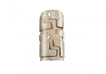 Pablo  -  Wandlamp metaal opengewerkt, Zilver (ambachtelijk) 