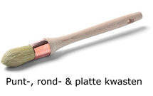 Brosse triangulaire à réchampir 22mm (punt kwast)