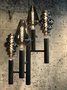 Rocco-  Vide Hanglamp metaal met 4 XXL led lampem + spot, Industrial dark